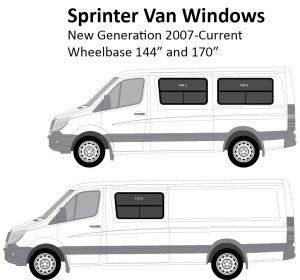 Sprinter Van Conversion Windows (2007 – Current)