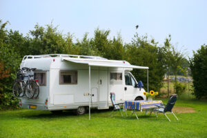 mobile home parked