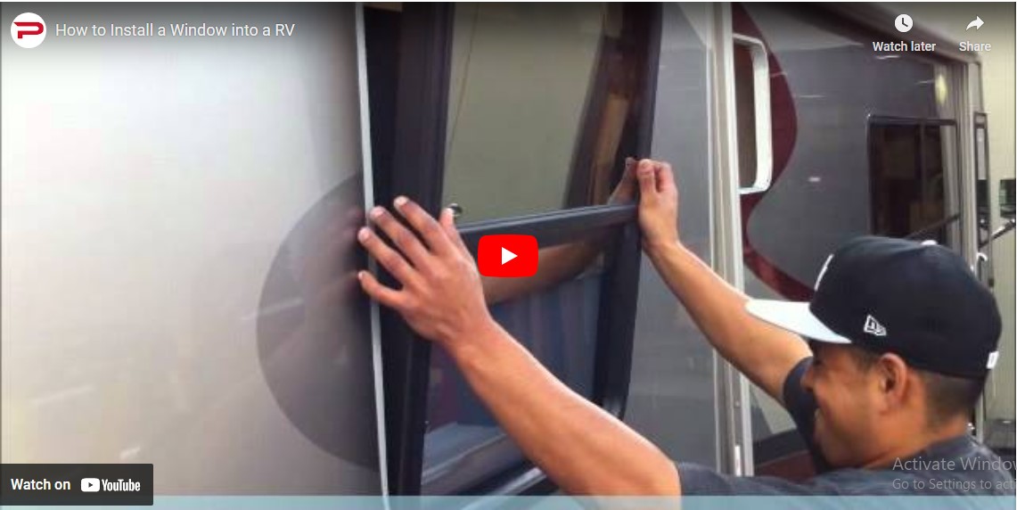 Installing RV window